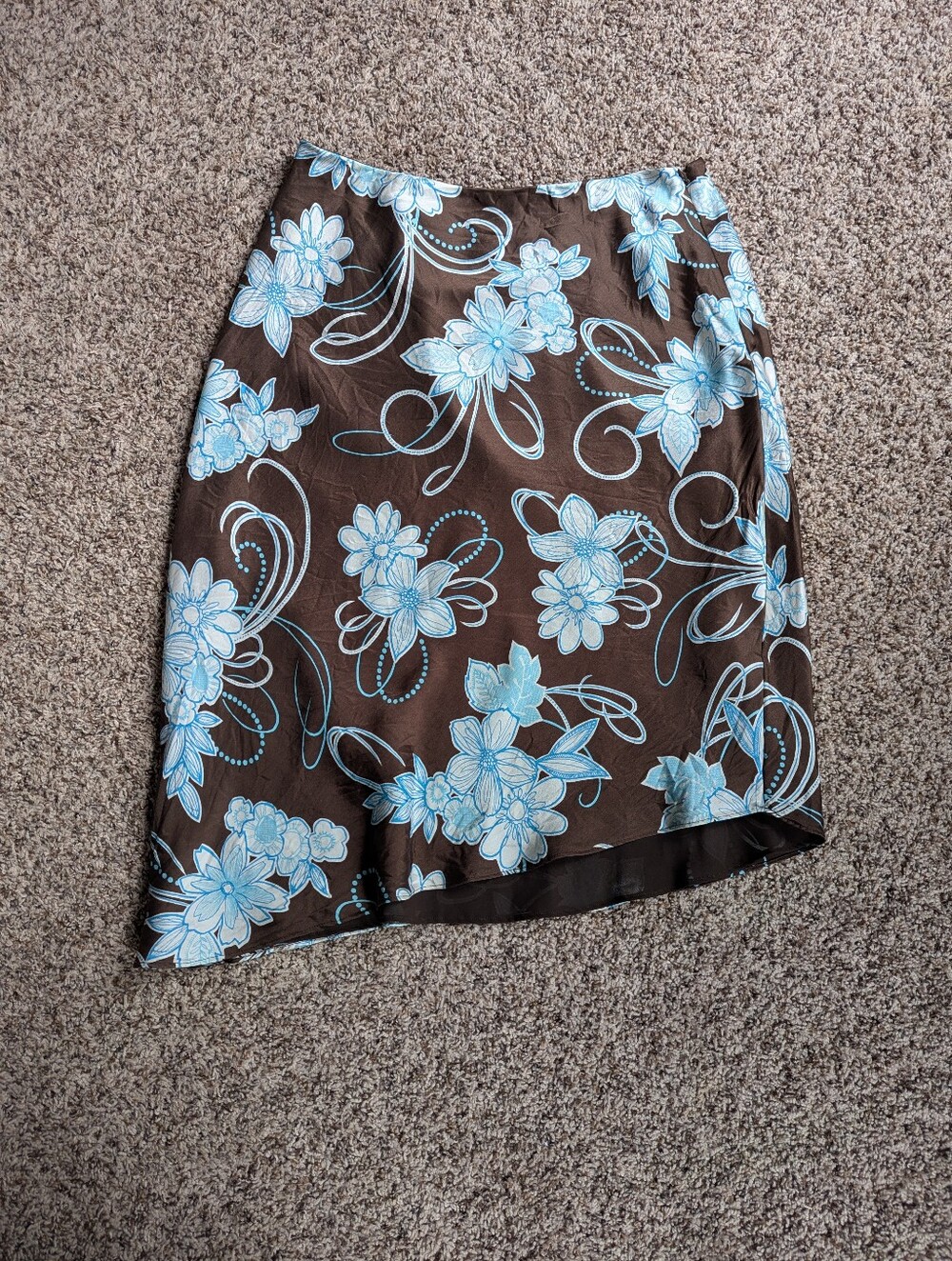 Y2K Silk Skirt